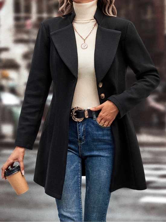 She Wild Jackets & Blazers - Button Up Longline Coat